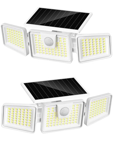INCX 156 LED Solar Motion Lights Outdoor 2 Pack, 3...