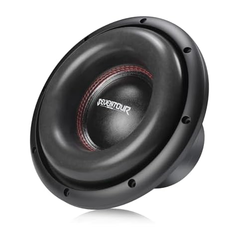 Seventour 10" 1200W Max Power Dual 4 Ohm Car Subwoofer,Dual Voice Coil High-Strength Dual Magnets,Foam Surround for Vehicle Stereo Sound System (10" - Dual 4 Ohm) Cover