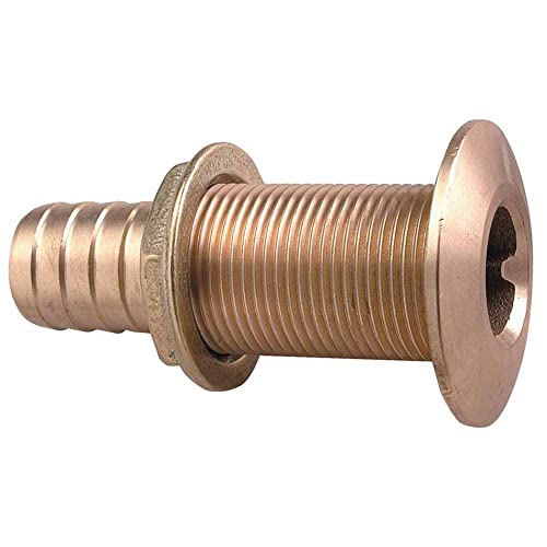 Passe-coque Perko Bronze cannelé pour évacuation eau bateau