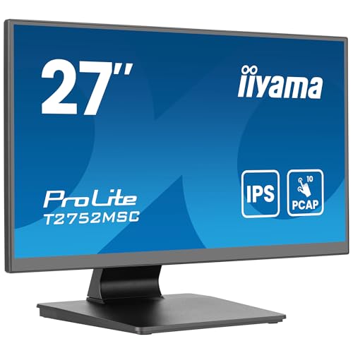 Image of iiyama Prolite T2752MSC-B2AG 68.5 cm 27 Inch Full HD 10-Point Multitouch Optical Bonded Capacitive Monitor HDMI DP USB3.2 7H Black