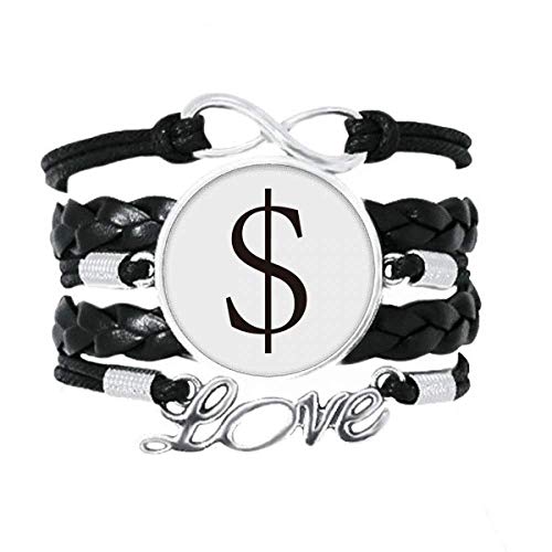 Bracelet dollar US en cuir pour homme idéal en soirée ou au quotidien