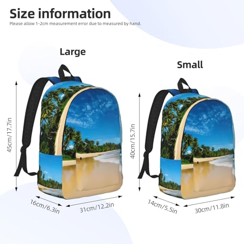 Sac à dos en toile imprimé vague de ciel transparent OdDdot M