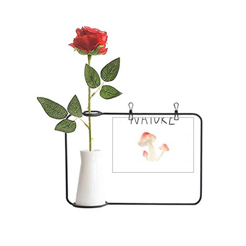Champignon suspendu fleur artificielle deco bouteille de table
