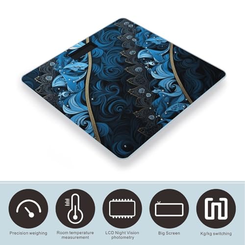 Báscula Digital de Baño con Vidrio Templado y Pantalla LCD miniatura 3