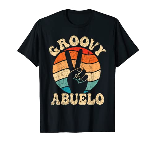 Hombre Groovy Abuelo - Abuelo de los años 70, estética nostalgia Camiseta