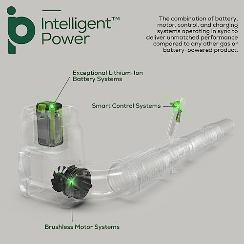 Greenworks 2427602 40V (165 Mph / 660 Cfm / 75+ Compatible Tools) Cordless Brushless Backpack Leaf Blower thumb #8