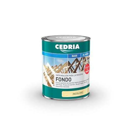 Imprimación Fondo Bloquea Taninos Cedria Maderas frondosas- Roble (750 ml)