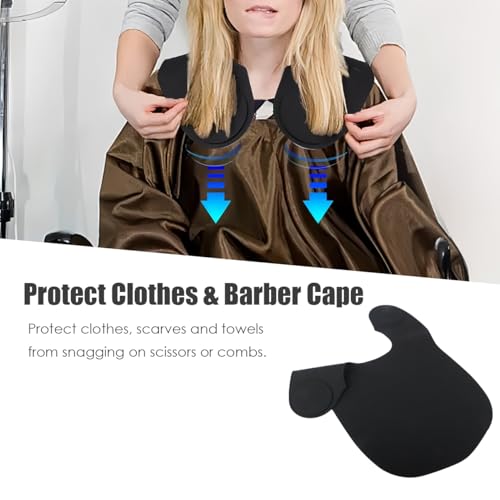 Wokyo Coleira de corte de cabelo de silicone extra longa, antiderrapante, captador de cabelo, protet