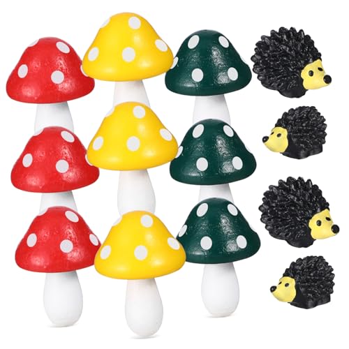 YARNOW Mini Figurines De Hérisson Et Animaux Résine Accessoires De Jardin Fournitures pour Décoration De Maison De Poupée