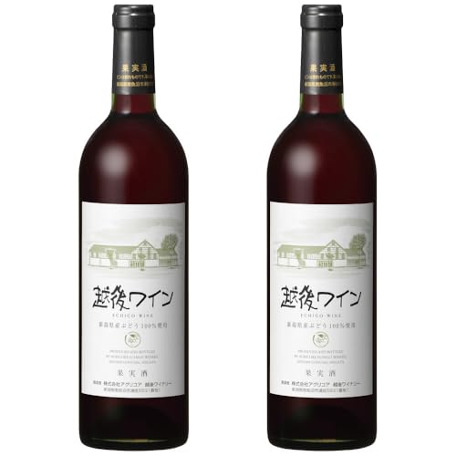 無地熨斗 越後ワイン 赤 750ml 2本セット アグリコア 越後ワイナリー 新潟県産 ぶどう100%使用 辛口 ミディアムボディ アルコール12% 国産ワイン 魚沼ワイン 新潟県 南魚沼市