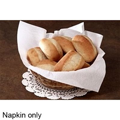 Miniatura 2 de Servilletas de 1 capa tipo lino, 16 "x 16", blanco, caja de 1,000 servilletas