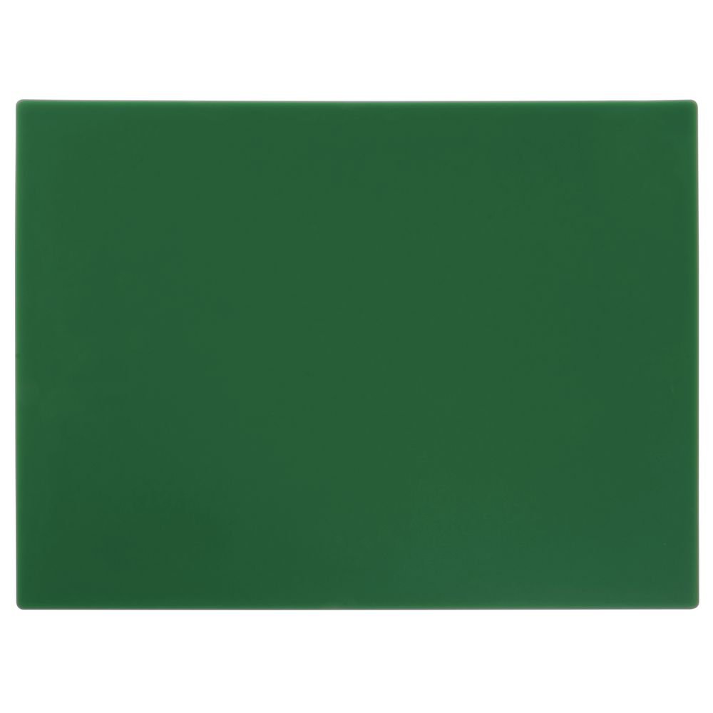 Kratos by Green Plastic Cutting Board - 15"L x 20"W x 1/2"H by HUBERT – Plastic, Green, Model 1520-0L-GR
