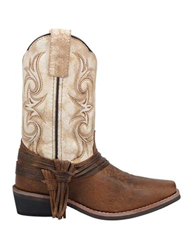 Dan Post Brown and White Lil Myra Girls Boots DPC29112