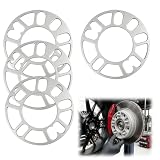 4 PCS Entretoises pour Jantes, Cales D'espacement de Roue, Accessoires Auto En Alliage D'aluminium 3mm, Universelles pour 4 Et 5 Trous pour Élargir Le Véhicule Et Améliorer La Stabilité (8mm)