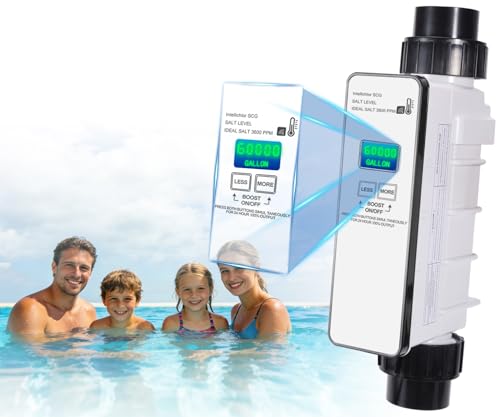 Salt Cell Chlorine Generator Replacement Fit for Pentair Intellichlor IC60 (Replaces 521105) - 60K Gallon Saltwater Chlorinator System for Inground Pools - Pool Chlorine Generator