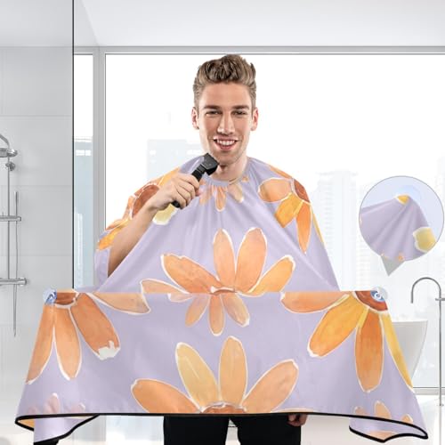 Capa para cortar cabello MAOBLYR impermeable profesional para barbería con cierre ajustable de broche para estilismo y peluquería miniatura 6