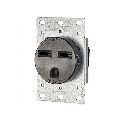 Leviton 061-05372-000 Power Receptacle 30 Amp 250 Volt Flush Mount