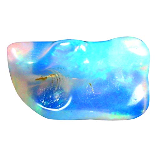 Opale arc-en-ciel d'Éthiopie 7.15 ct, une gemme naturelle non chauffée d'exception