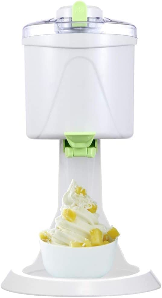 Samnuerly Eismaschine Automatische Mini-Obst-Softeismaschine für die elektrische DIY-Küche zu Hause