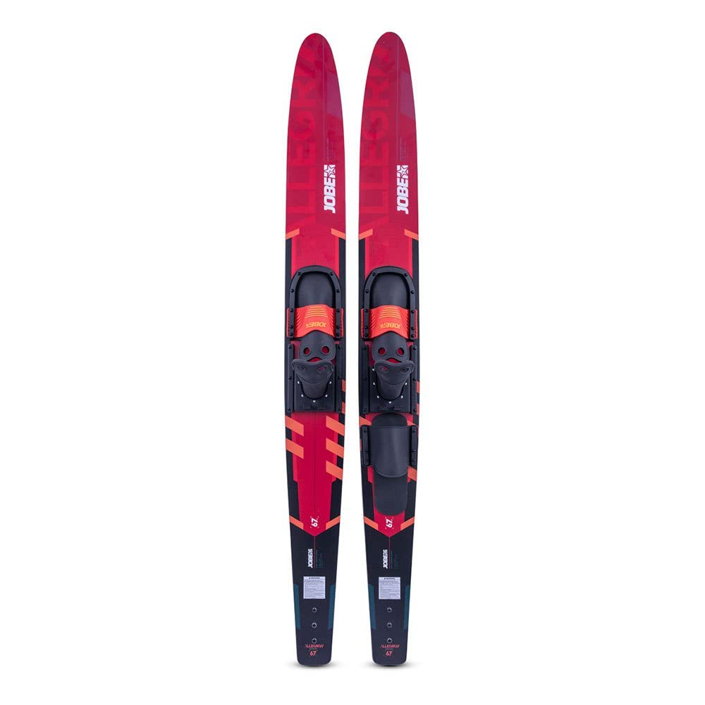 Jobe Allegre 67 Zoll Wasserski Combo für Erwachsene, Unisex, Rot