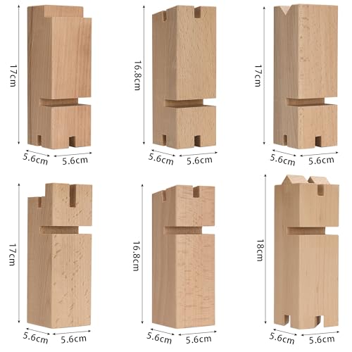 ideen.kollektiv Fröbelturm Plus – Premium Teambuilding Spiel für Fortgeschrittene, inkl. Seile, Kran & 6 Bausteine aus Buchenholz, Fördert Kommunikation & Teamwork, für Gruppen & Events