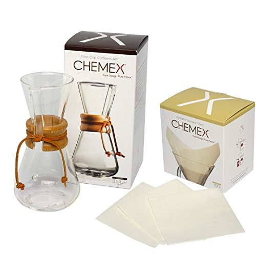 ケメックス　コーヒーメーカー3カップ＆フィルターセット Amazon｜[ケメックス] CHEMEX コーヒーメーカーセット マシンメイド 3