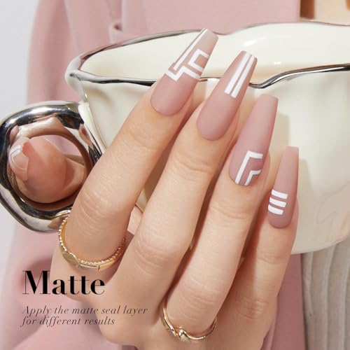 Image of AZUREBEAUTY Nude Pink Nail Polish 18ML | Quick Dry, Long-Lasting, Natural Glossy Finish for DIY Manicure & Nail Art, Salon Quality for Women