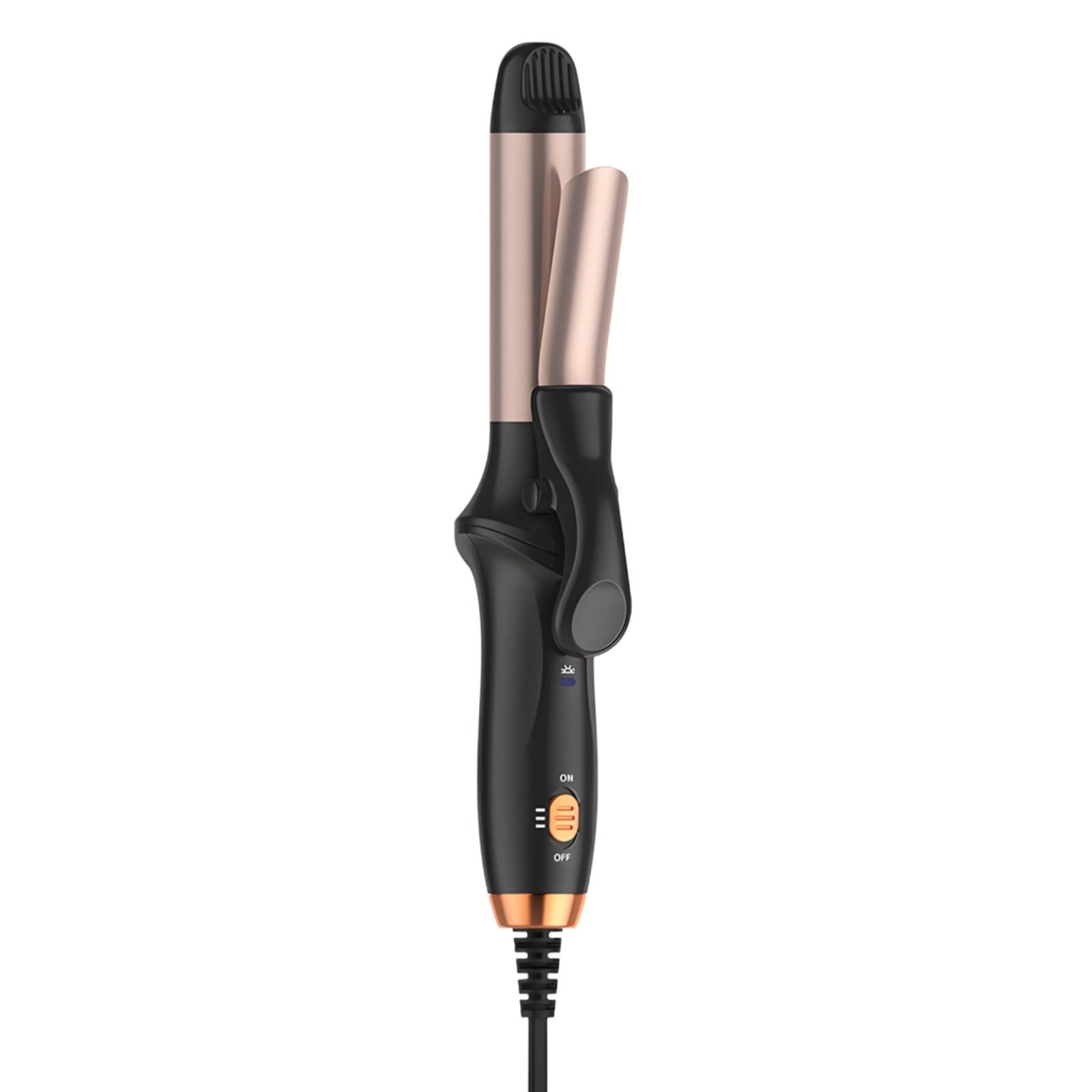 Portable Ceramic Curling Iron Wand, 320 to 356°F Adjustable Hair Curler and Straightener for Travel & Styling
