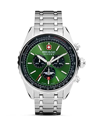 Swiss Military Hanowa Analog Green Dial Men’s Watch-SMWGI0000307