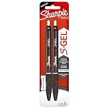 Sharpie® S-Gel, Bolígrafos de gel, punta fina 0.5mm, bolígrafo de gel de tinta negra, 2 unidades