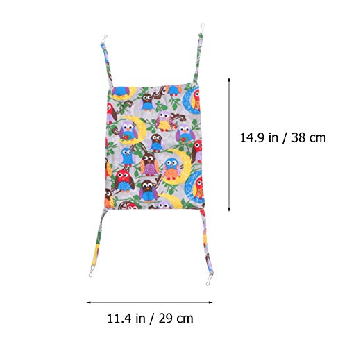 POPETPOP Quente Hamster Hammock Reversível de Pelúcia de Inverno Guiné Cama Suspensa Cama de Gato Co