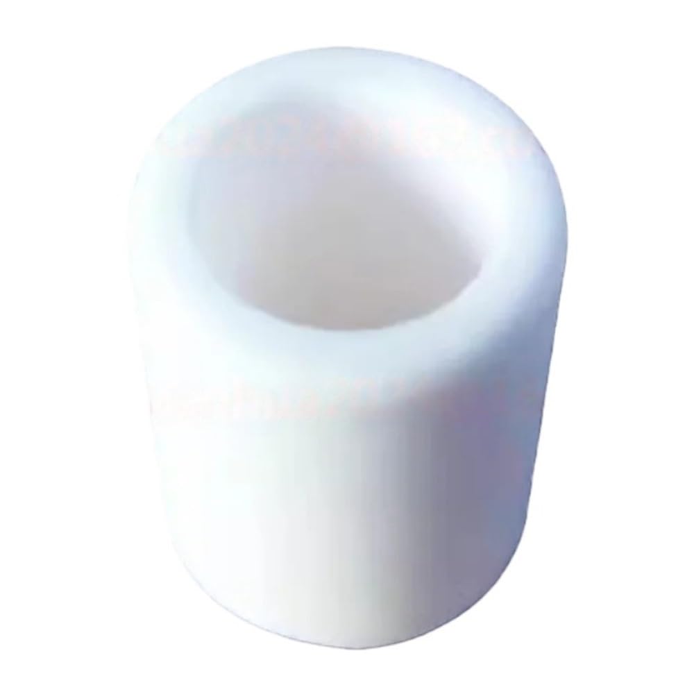 Barre di ceramica, Tubi corti in ceramica di allumina a foro singolo da 10 pezzi, tubi in ceramica di allumina resistenti all'abrasione for uso industriale(3.5x6.5x10mm)