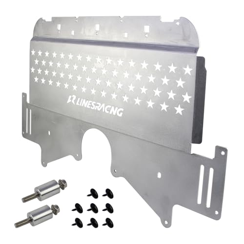 Image of Oil Cooler Skid Plate Compatible with BMW G80 G82 M3 M4 G87 M2 2021-2024 Aluminum Silver