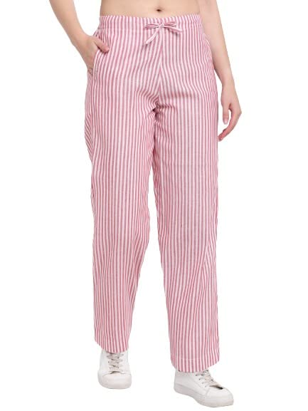 aarsha Eretailors Violet Striped Women's Cotton Pants(XS to 7XL)-picture-37