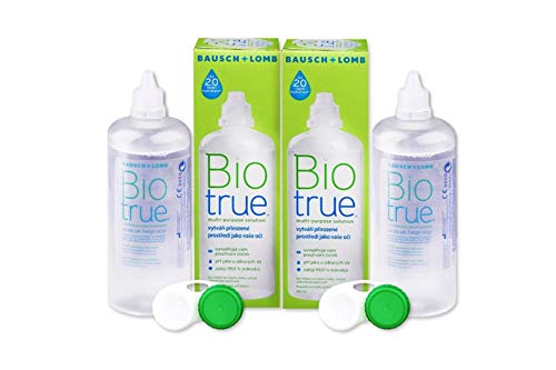 Lentes de Contacto Biotrue solución para lentes de contacto blandas, multiusos, de 300 ml Pack de 2, .4Pack ( 32 oz Each ), 2 Cover