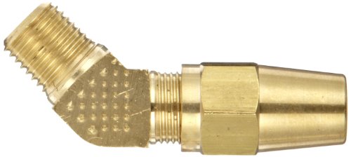 Image of EATON Weatherhead 1380X6 Air Brake Tubing, 45 Degree Elbow, Male Elbow to Male Pipe Thread, 3 /8 inch Tube OD, 1 /4 inch Male Pipe Thread