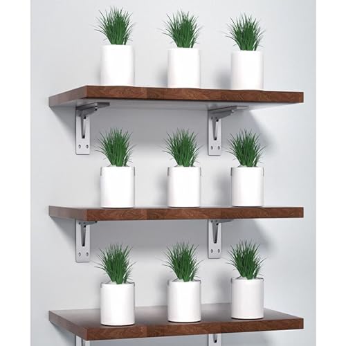 Bisagras Mesa Flotante de Pared Acero Inoxidable con Tornillos 44cm 5