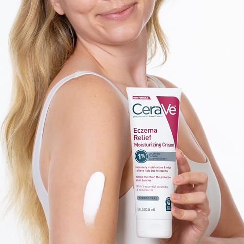 CeraVe Eczema Relief Moisturizing Cream, Shea Butter Dry Skin Lotion, 8oz - image 8