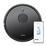 XIAOMI Robot aspirapolvere e lavapavimenti Robot Vacuum S20, piano di pulizia intelligente con navigazione laser LDS, Nero
