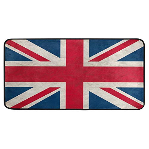 Mnsruu Tapis de sol rétro drapeau britannique Union Jack 50 x 100 cm