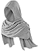 TOKYO REVENGERS Kids Medieval Renaissance Hooded Cowl Multifunctional Scarf Shawl Cape Halloween Cosplay Costume Accessories(Gray)