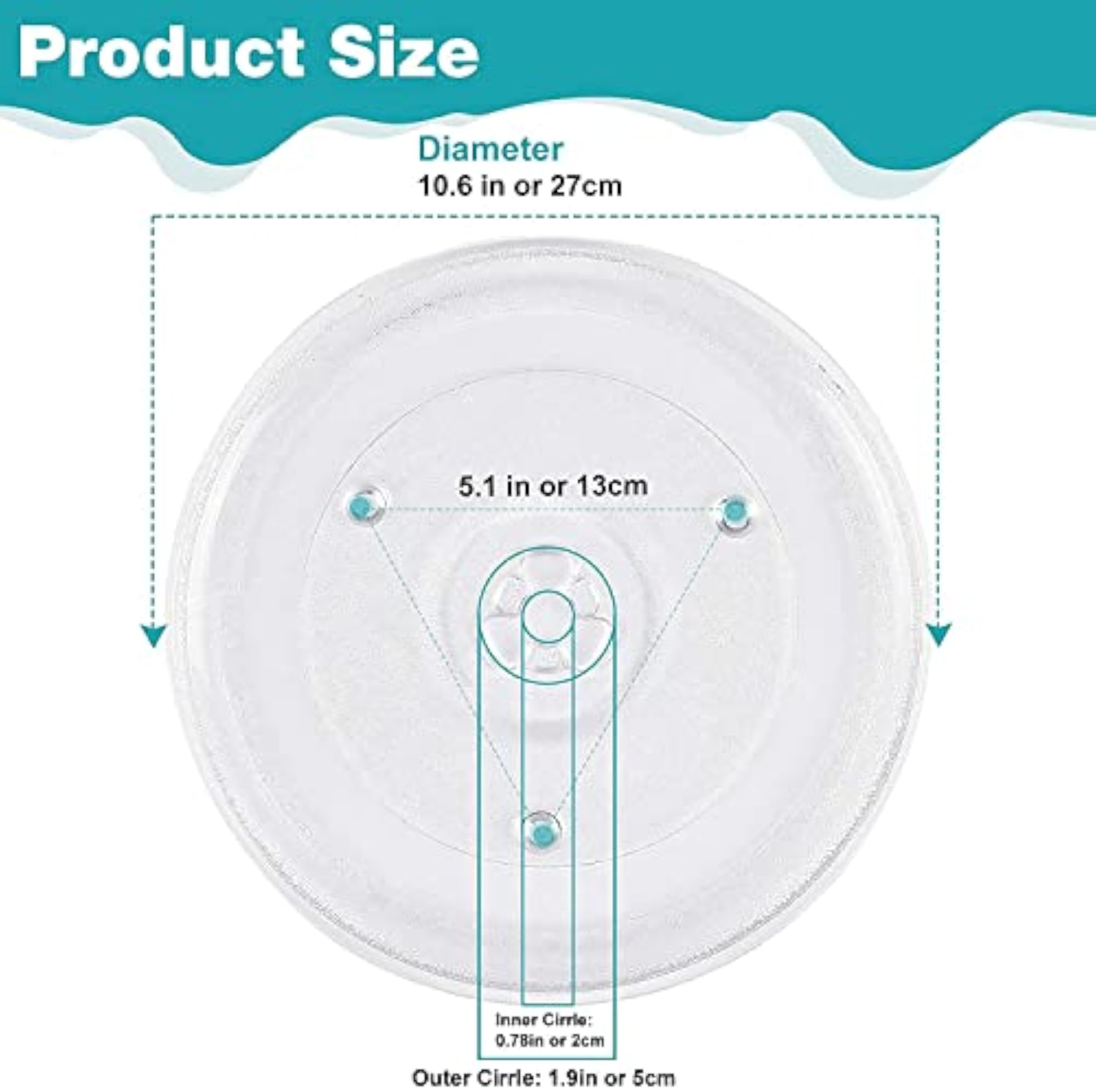 Microwave Turntable Glass Baking Tray Compatible for IFB