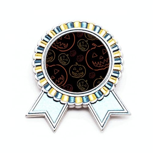 Broche en forme de citrouille pour Halloween accessoire métal pour déguisement et veste