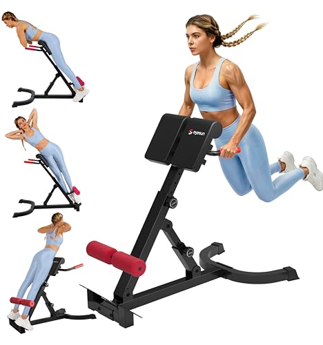 Foldable Adjustable Roman Chair for Core and Back Exercises