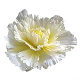 SMZhomeone Flor de peonía artificial grande para bodas, hoteles, salas de estar (amarillo)