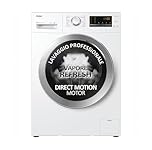 Haier Series 30, Lavatrice, 9 Kg, 1200 Giri, Opzione Vapore, Trattamento Antibatterico, Bilancia Interna, Classe A, 85x60x59 cm (AxLxP), Bianco - HW90-SB1230N