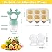 Baby Fruit Feeder with Popsicle Mold Cute Teething Toys Silicone Teethers for Babies 3-12 Months for Baby Feeding Gift (GreenB)