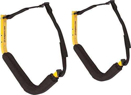 Suspenz Ez Kayak Canoe Sup Storage Rack, Padded Wall Hangers Hooks For Indoor And Outdoor Use, Black Or Yellow #TOP1