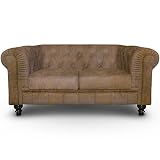 Menzzo Chesterfield canapés, Tejido, Vintage, 0