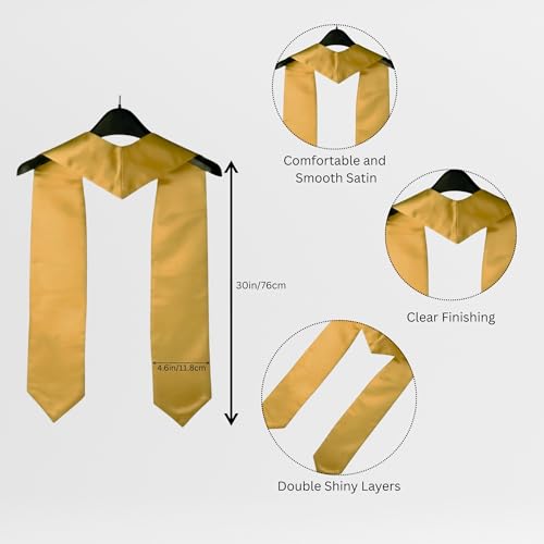 Image of Sarvda Adult Graduation Gown Set with Cap and Sash, Convocation Dress for Boys and Girls, School Ceremony, Fancy Dress(Adult 18-25 years) Free Size